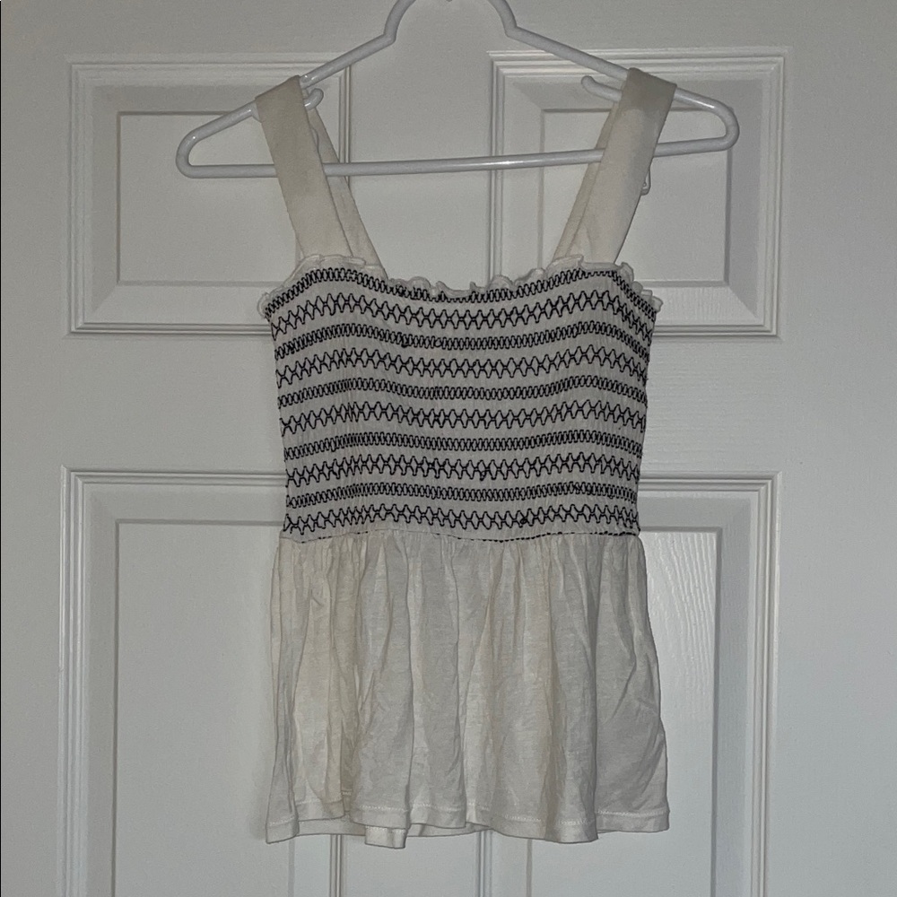 🤍 H&M Babydoll Jersey Viscose Tank Top XS